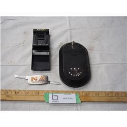 ZIPPO ADVERTISING KNIFE AND ANTIQUE HEARING TEST