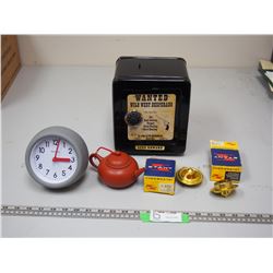 WANTED WILD WEST DESPERADO COIN BANK PLUS MISC