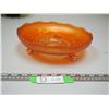 Image 2 : 9 1/2" CARNIVAL GLASS MARISOLD FOOTED BOWL