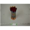 Image 2 : VINTAGE RED CRANIVAL GLASS VASE 10 1/2" TALL