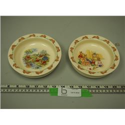 (2) BUNNYKINS ROYAL DOULTON BOWLS