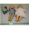 Image 1 : (3) 1940'S COMPOSITION DOLLS
