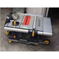 MASTERCRAFT TABLE SAW WITH WHEELS (WORKING) (36" HIGH)