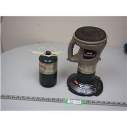 COLEMAN PROPANE CATALYTIC HEATER & EXTRA PROPANE TANK