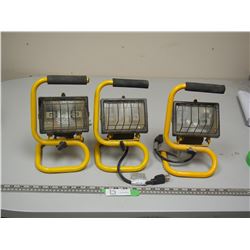 (3) WORK LIGHTS (ALL NEED BULBS)
