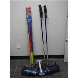 KITE, SKI POLES & SKI BOOTS
