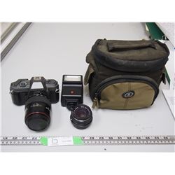 PENTAX P30T CAMERA WITH ACCESSORIES & CASE