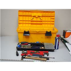 HOLT PLASTIC TOOL BOX WITH TOOLS