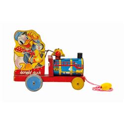 Donald Duck Choo Choo Pull Toy.