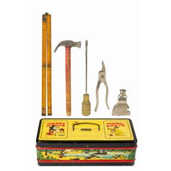 Mickey Mouse Tool Chest and Tool Set.