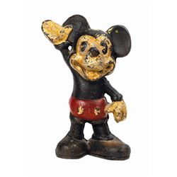 Mickey Mouse Cast Iron Coin Bank.