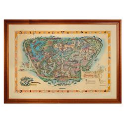 Disneyland 1958-B Souvenir Map.