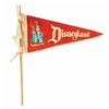 Image 1 : Disneyland Souvenir Pennant on Wooden Dowel.