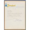 Image 2 : Signed Wally Boag Letter and Photograph.