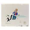 Image 1 : Pepe Le Pew and Interviewing Dog Production Cel Setup from The Looney, Looney Bugs Bunny Movie.