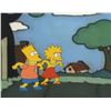 Image 1 : Bart and Lisa Simpson Cel from Tracey Ullman Short.