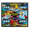 Image 1 : Gottlieb's Four Seasons Pinball Machine Backglass.