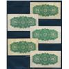 Image 2 : DOMINION OF CANADA 1923 25 Cents Campbell-Clark. Lot of 5 notes, DC-24d. VG-VF