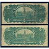 Image 2 : DOMINION OF CANADA 1911 $1.00. A Pair of Low Grade Banknotes. VG+