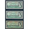 Image 2 : BANK OF CANADA 1954 $1.00. Lot of 17 Notes with Mixed Signatures. BC-37. Good-UNC