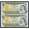 Image 8 : BANK OF CANADA 1973 $1.00. Lot of 17 Banknotes. BC-46. VG-UNC