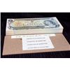 Image 2 : BANK OF CANADA 1973 $1.00, Lot of 126 Grams of BC-46b Crow Bouey in Crisp Unc.