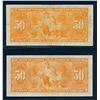 Image 2 : BANK OF CANADA 1937 $50.00. Lot of 2 Banknotes, BC-26. Graded: G-VF