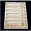 Image 2 : BANK OF CANADA 1954 $100.00. A lot of 6 Notes with Mixed Signatures, BC-43, VG-Fine