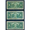 Image 2 : BANK OF CANADA 1937. Lot of 5 Mixed Denomination Banknotes in VG-VF