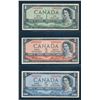 Image 2 : BANK OF CANADA 1954 Devil's Face. A Starter Set of 8 Banknotes in VG-VF