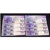 Image 2 : BANK OF CANADA 2001-2004. Lot of 14 Banknotes $10-50.00 in VF-UNC