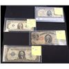 Image 1 : USA 1917-1977. Lot of 4 Notes with Mixed Denominations: $1.00-5.00 & Error Note