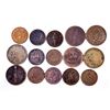 Image 1 : CANADA 1837-1857 A Lot of 15 Commercial Tokens Very Good-Very Fine