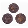 Image 2 : CANADA 1892 A Lot of 3 Obverses of the 1892 Cent in Very Fine-Very Fine+