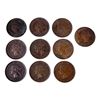 Image 2 : CANADA 1893-1901 A Lot of 10 Victorian Cents in Very Fine-Extra Fine