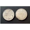 Image 1 : CANADA 1871-1872. Lot of 2 Victorian Half Dollars G-VG-10