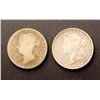 Image 2 : CANADA 1881-1892. Lot of 2 Victorian Half Dollars AG-3-VG-10
