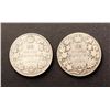 Image 1 : CANADA 1909-1910. Lot of 2 Edward VII Half Dollars VG-8 to VG-10