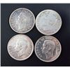 Image 2 : CANADA 1950-1951. Lot of 4 Silver Dollars, Very Fine+ to Extra Fine