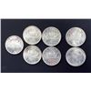 Image 1 : CANADA 1965-1967. Lot of 7 Silver Dollars Bullion Value
