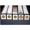 Image 1 : 1968-2011 A 259 Piece Lot of 2"x 2" Mounted Uncirculated Mixed Denominations in 5 Boxs