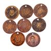 Image 2 : A Study Lot of 8 White Brothers Company 1880 Boston Tokens Rulau #119 F-Very Fine
