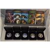 Image 2 : AUSTRALIA A 5 Coin Set of $1.00 Proof Age of Dinosaurs .9999 5.0 oz.w/COA and Box