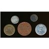 Image 1 : DENMARK 1771-1965 A 5 Coin Lot of Mix Denominations. Some Silver Fine-UNC