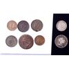 Image 2 : WORLD A Lot of 8 Commonwealth Coins Silver and Copper Good-Fine