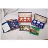 Image 1 : 1973-2012 A Lot of 5 World Coin Sets in Original Packaging