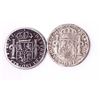 Image 2 : 1808-1820 A Special Lot of 2 x 8 Reales Bolivia Counter Stamp and Mexico Cast.