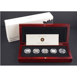 2012 Fairwell To The Penny 5 Coin set with Certificate in Box and Sleave