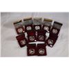 Image 1 : 1981-1991 A Lot of 11 x$1.00 Proof Silver Dollars .500 AG Encapsulated w/o COA