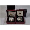 Image 6 : 2012-2014 A Lot of 8 x $1.00 Proof Silver Dollar .9999 .5.93 oz. AG w/COA, Box and Sleave